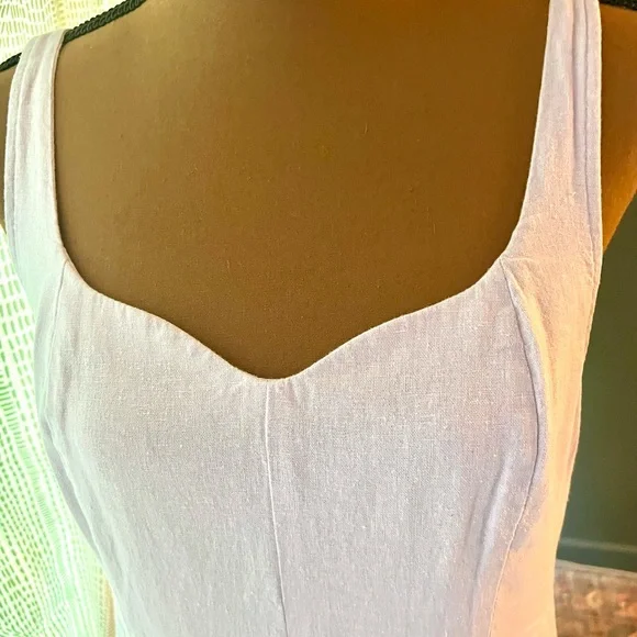 Old Navy Lilac Linen Sweetheart Sundress - Picture 4 of 7